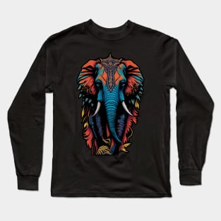 Serenity in Herds: Finding Peace with Elephant Kin Long Sleeve T-Shirt